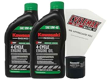 Amazon.com: Cyclemax 10W-40 Oil Change Kit compatible with